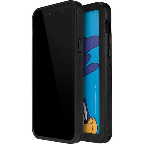 Looney Tunes Road Runner Zoomed In iPhone 15 Plus Waterproof Case